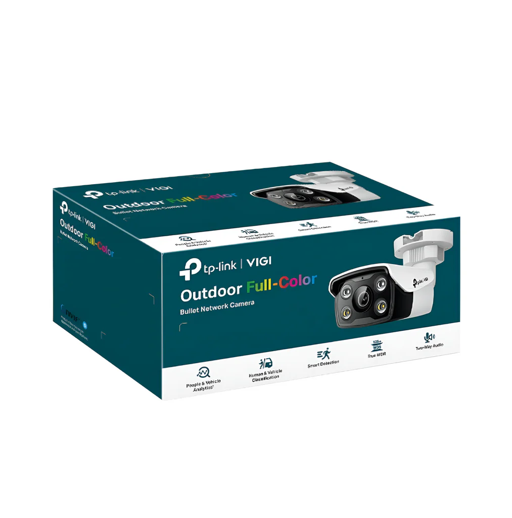 Camara de seguridad bullet IP 5MP Full Color IR/LED 30m WDR SD 2-way Marca: VIGI By TP-Link