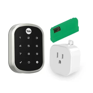 Kit de cerradura Yale con controlador Ezlo PLUGHUB + módulo inteligente Z-Wave