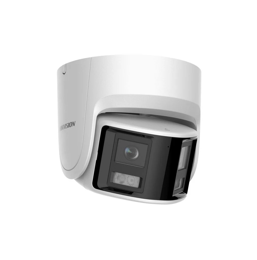 Cámara de seguridad IP de 4MP panorámica 2 lentes 2.8 mm Marca: Hikvision