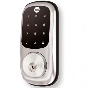 Cerradura de seguridad en níquel satinado con pantalla táctil+ Llave YRD226 Marca: Yale