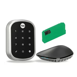 Kit de cerradura Yale con controlador Ezlo Plus + módulo inteligente Z-Wave