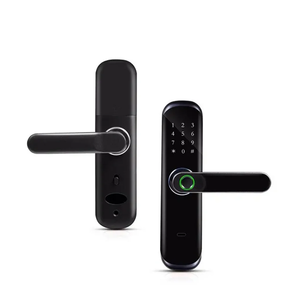 Cerradura inteligente con huella digital para puerta, WiFi, contraseña, Tarjetas de proximidad HR01 Marca: Tuya