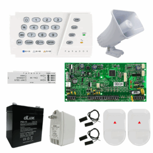 Kit de alarma para casas CABLEADA con módulo para controlar la alarma con el celular KIT003